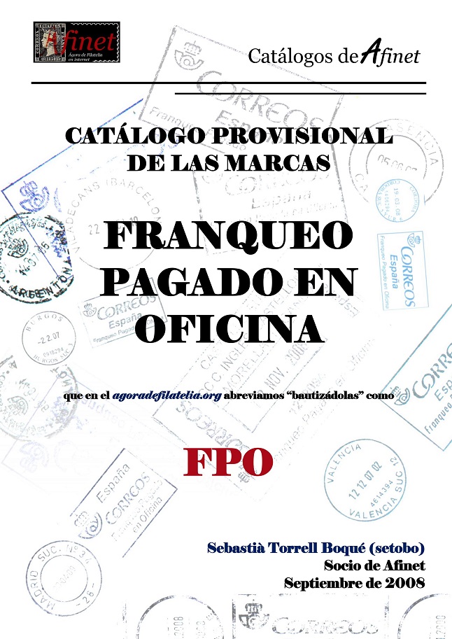 Catálogo Fanqueos Pagados en Oficina FPO