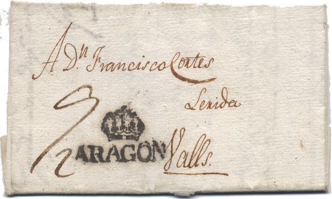 Sobre tasas catalanas en el correo aragonés.1816