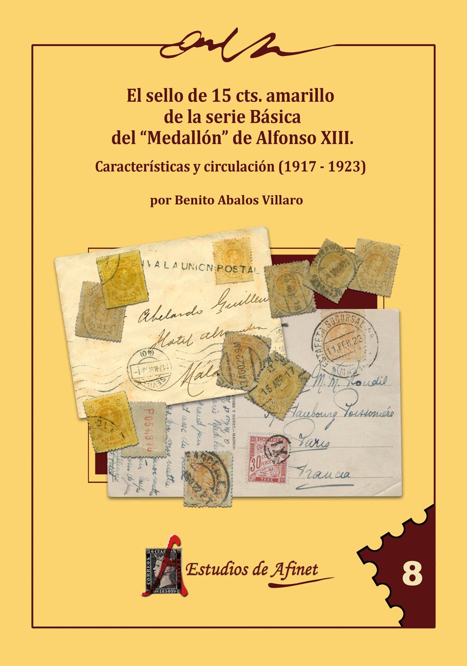 El Sello de 15 cts. Amarillo de la Serie Básica del "Medallón" de Alfonso XIII